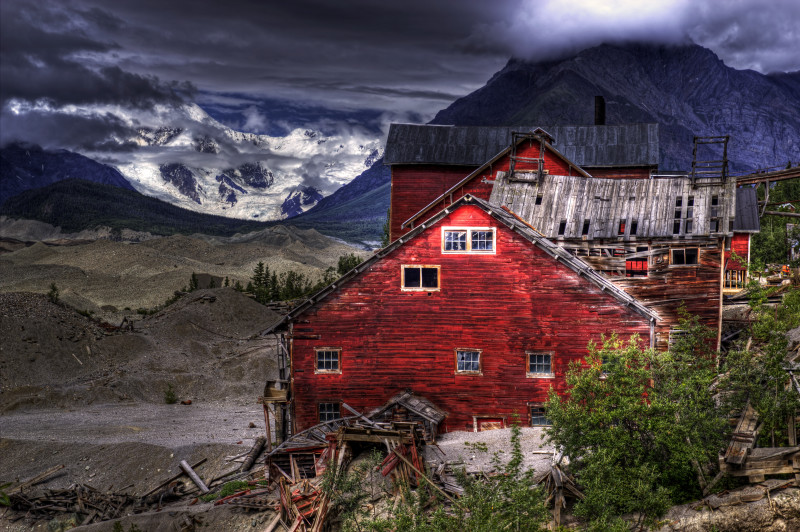 alte Mine im St. Elias National Park, Alaska