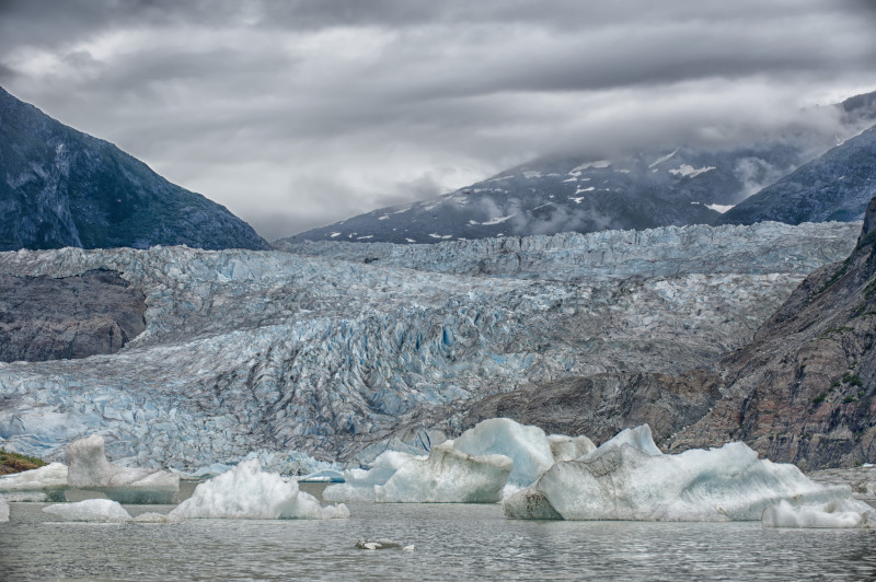 Gletschereis im Glacier Bay Nationalpark, Alaska