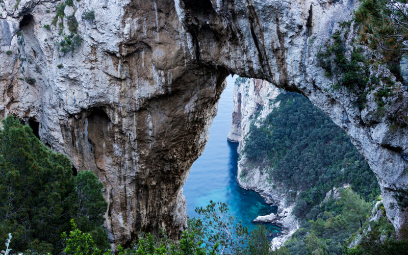 Felsformationen auf Capri