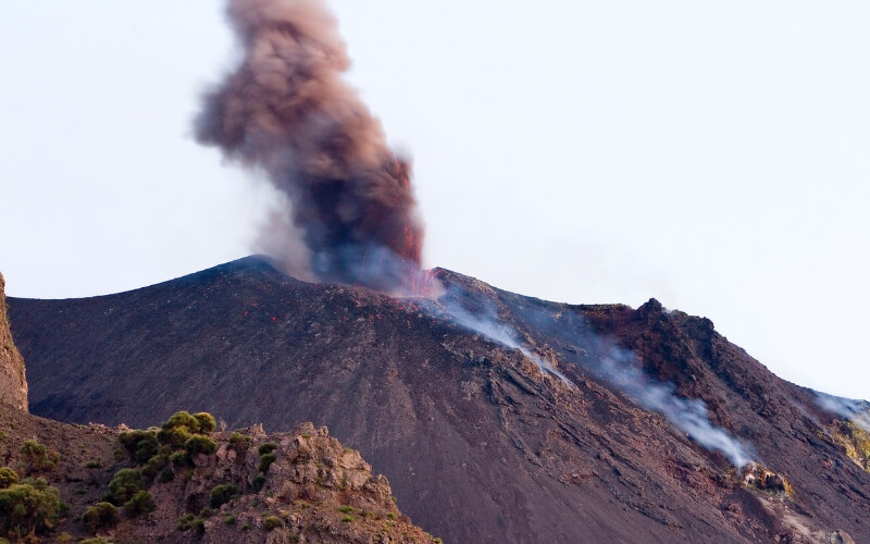 Vulkanausbruch auf Stromboli