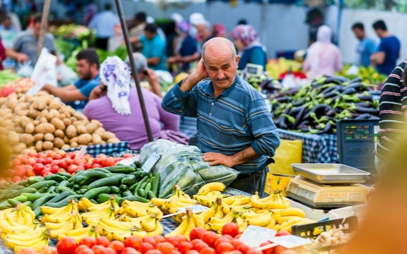 Feriköy Organic Market im Stadtteil Sisli, Istanbul